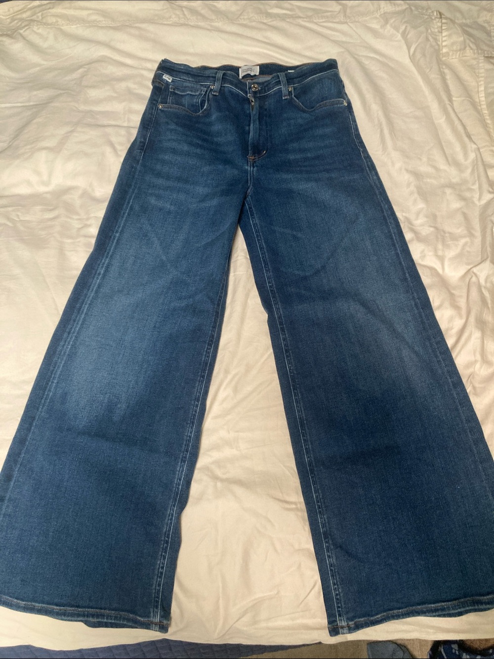 Citizens of humanity Lyra Wide Leg Dark Blue Denim Jeans